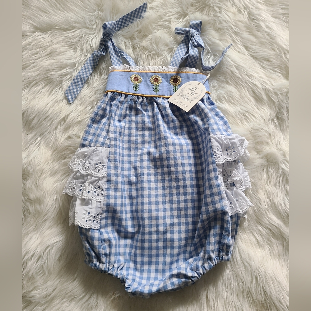 RicRac & Ruffles 🌻 Romper Sz 3T NWT